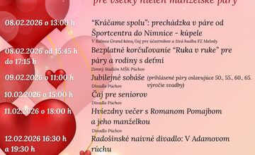 FOTO: V Púchove pripravujú bohatý program Týždňa lásky