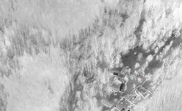 FOTO: Požiar lesa pri Dolnej Maríkovej zamestnal desiatky hasičov