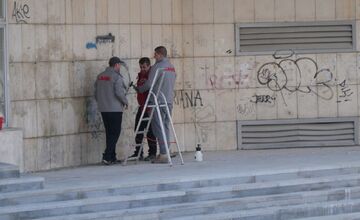 FOTO: V Trenčíne začali s čistením fasáda ODA