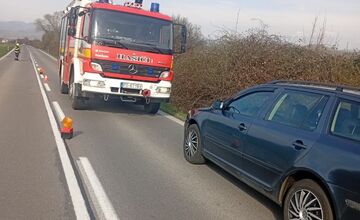FOTO: Dopravná nehoda medzi obcou Nedožery-Brezany a mestom Prievidza