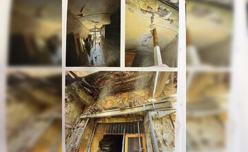 FOTO: Majite=l zburanej budovy tvrdí, že riaditeľka KUÚ v Trenčíne úmyselne zavádza, že objekt mal status NKP