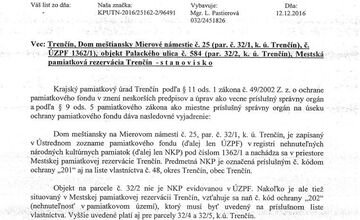 FOTO: Majite=l zburanej budovy tvrdí, že riaditeľka KUÚ v Trenčíne úmyselne zavádza, že objekt mal status NKP