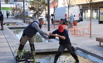 FOTO: Nové vodné plochy na Hviezdoslavovej ulici